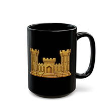 Load image into Gallery viewer, Black Mug  (15oz) - Amy Corps of Engineers Branch Insignia - 3D -  Enhanced
