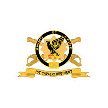 Load image into Gallery viewer, Kiss-Cut Stickers - Army - 1st Cavalry Regiment w Br - Ribbon X 300
