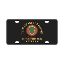 Load image into Gallery viewer, Army - SSI - 24th Infantry Division - Taro Division - US Army Veteran X 300 Classic License Plate
