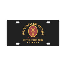 Load image into Gallery viewer, Army - SSI - 108th Infantry Division - WWII - Phantom - US Army Veteran X 300 Classic License Plate
