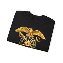 Load image into Gallery viewer, Crewneck Sweatshirt - Quartermaster Corps Branch Insignia - 3D - Enhanced
