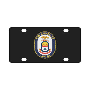 Navy - USS Gonzalez (DDG 66) wo Txt Classic License Plate