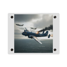Load image into Gallery viewer, Acrylic Wall Art Panel - April 8, 1950, Baltic Sea - Latvia Soviet fighters shot down a U.S. Navy PB4Y-2 - Liberator - Cold War
