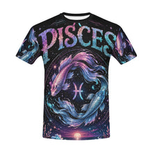 Load image into Gallery viewer, Pisces - Dreaming in Cosmic Men's All Over Print Crew Neck T-Shirt
