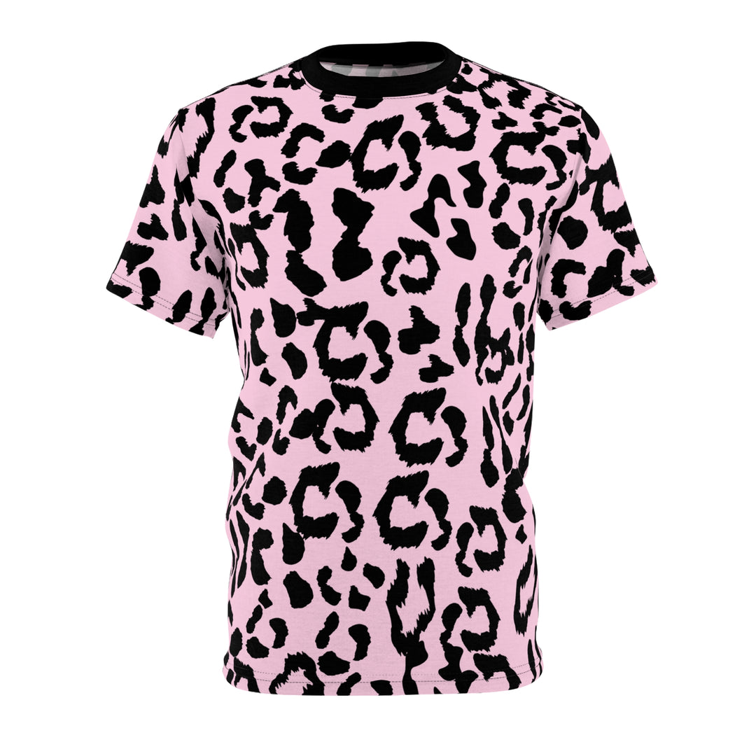 Unisex AOP - Leopard Camouflage - Baby Pink - Black