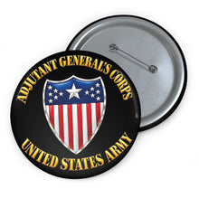 Load image into Gallery viewer, Custom Pin Buttons - Army - Adjutant General's Corps - 3D - Enhanced

