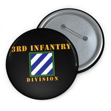 Load image into Gallery viewer, Custom Pin Buttons - 3rd Infantry Division

