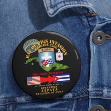 Load image into Gallery viewer, Custom Pin Buttons - Operation Zapata - Bay of Pigs - Cuba Invasion
