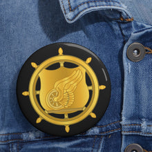 Load image into Gallery viewer, Custom Pin Buttons - Transportation Corps Branch Insignia X 300
