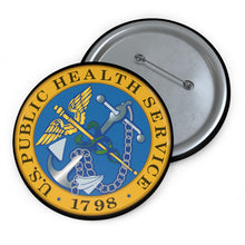 Load image into Gallery viewer, Custom Pin Buttons - USPHS - United States Public Health Service Seal - Color
