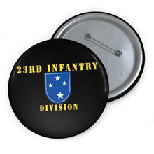 Load image into Gallery viewer, Custom Pin Buttons - 23rd Infantry Division X 300
