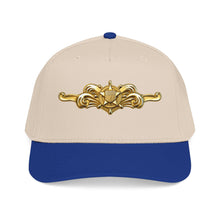 Load image into Gallery viewer, Mid Profile Baseball Cap - USCG - Cutterman - Officer wo txt - 3D - Enhanced
