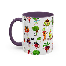 Load image into Gallery viewer, Accent Coffee Mug (11, 15oz) - Pirate Vegetables
