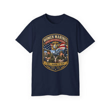 Load image into Gallery viewer, Unisex Ultra Cotton Tee - Women Marines - Marine Corps Womens Reserve - WWII - 3D - Enhanced

