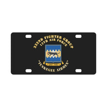 Load image into Gallery viewer, AAC - 332 FG - 12th AF - Tuskegee Airmen X 300 Classic License Plate
