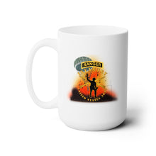 Load image into Gallery viewer, White Ceramic Mug 15oz - Army - Infantry - Follow Me - Ranger Tab - Paratrooper - Battleground X 300
