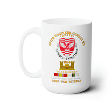 Load image into Gallery viewer, White Ceramic Mug 15oz - Army - 864th Eng Cbt Bn w Eng Br  - COLD SVC
