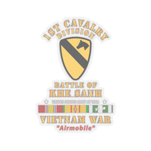 Load image into Gallery viewer, Kiss-Cut Stickers - Army - 1st Cavalry Division - SSI - Battle of Khe Sanh - VIetnam War - Airmobile w VN
