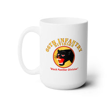 Load image into Gallery viewer, White Mug 15oz -Army - 66th Infantry Div - Black Panther Div
