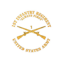 Load image into Gallery viewer, Kiss-Cut Vinyl Decals - Army - 1st Infantry Regiment Branch - Always First - US Army X 300
