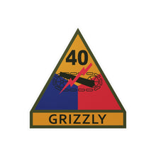 Load image into Gallery viewer, Kiss-Cut Vinyl Decals - SSI - 40th Armored Division w Name Tape X 300
