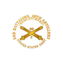 Load image into Gallery viewer, Kiss-Cut Vinyl Decals - Army - 2nd Bn 40th Artillery - Redcatchers - US Army  w DUI w Branch
