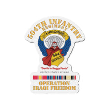 Load image into Gallery viewer, Die-Cut Magnets - Army - 504th Infantry Regiment - Devils - OIF X 300

