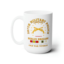 Load image into Gallery viewer, White Ceramic Mug 15oz - Army - 287th Military Police Company - Berlin Bde w COLD SVC
