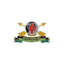 Load image into Gallery viewer, Kiss-Cut Vinyl Decals - Army - US Army Special Operations Command - DUI - New w Br - Ribbon X 300

