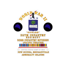 Load image into Gallery viewer, Kiss-Cut Vinyl Decals - Army - World War II - 25th Infantry, 93rd Infantry Div w Onward - DUI w PACSVC
