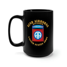 Load image into Gallery viewer, Black Mug 15oz - Army - 82nd Airborne Division - SSI - Ver 3
