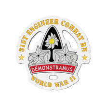 Load image into Gallery viewer, Die-Cut Magnets - Army - 31st Engineer Combat Bn - World War II
