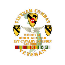 Load image into Gallery viewer, Kiss-Cut Vinyl Decals - Army - Vietnam Combat Veteran - Medevac - Door Gunner w 1st Cav Div w VN SVC
