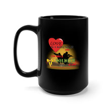 Load image into Gallery viewer, Black Mug 15oz - Army - Fire - Soldier of Love X 300
