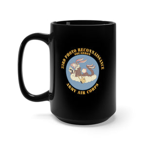 Black Mug 15oz - AAC - 33rd Photo Reconnaissance Squadron - WWII X 300