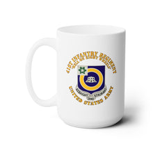 Load image into Gallery viewer, White Ceramic Mug 15oz - Army - 41st Infantry - DUI - Hell on 8 Wheels
