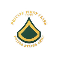 Load image into Gallery viewer, Kiss-Cut Vinyl Decals - Army - Private First Class - PFC - Flat X 300
