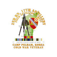 Load image into Gallery viewer, Kiss-Cut Vinyl Decals - Army - 2Bn, 17th FA - FA Survey w KOREA DEF AFEM COLD SVC
