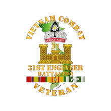 Load image into Gallery viewer, Kiss-Cut Vinyl Decals - Army - Vietnam Combat Veteran w 31st Engineer Bn w VN SVC
