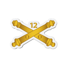 Load image into Gallery viewer, Die-Cut Magnets - Army - 12th Field Artillery Regt - Artillery Br wo Txt
