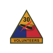Load image into Gallery viewer, Kiss-Cut Vinyl Decals - SSI - 30th Armored Division w Name Tape X 300
