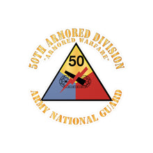 Load image into Gallery viewer, Kiss-Cut Vinyl Decals - Army - 50th Armored Division - SSI - Armored Warfare - ARNG X 300
