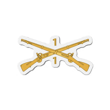 Load image into Gallery viewer, Die-Cut Magnets -SSI -Army - 1st Battalion, 1st Infantry Regiment Branch - wo Txt X 300
