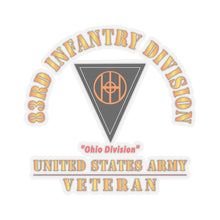 Load image into Gallery viewer, Kiss-Cut Stickers - Army - SSI - 83rd Infantry Division - Ohio Division - US Army Veteran X 300
