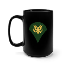 Load image into Gallery viewer, Black Mug 15oz -Army - Specialist E-4 (SP4 )
