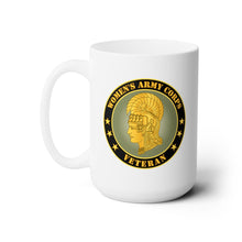 Load image into Gallery viewer, White Ceramic Mug 15oz - Army - Women's Army Corps Veteran
