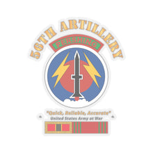 Load image into Gallery viewer, Kiss - Cut Stickers - Army - 56th Artillery - Pershing w Svc Medals
