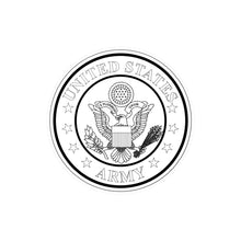 Load image into Gallery viewer, Kiss-Cut Vinyl Decals - Emblem - United States Army - BW X 300
