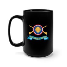 Load image into Gallery viewer, Black Mug 15oz - Army - 106th Infantry Division - SSI w Br - Ribbon X 300
