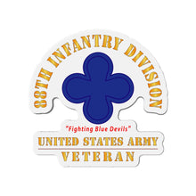 Load image into Gallery viewer, Die-Cut Magnets - Army - SSI - 88th Infantry Division - Fighting Blue Devils - US Army Veteran X 300
